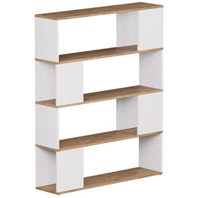 Vicco Séparation de pièce Eneos, Chêne Blanc/Force de l'or, 100x124.5cm, utilisable comme étagère autoportante pour Une Division Flexible de l’Espace - Publicité Vicco Séparation de pièce Eneos, Chêne Blanc/Force de l'or, 100x124.5cm, utilisable comme étagère autoportante pour Une Division Flexible de l’Espace - Publicité