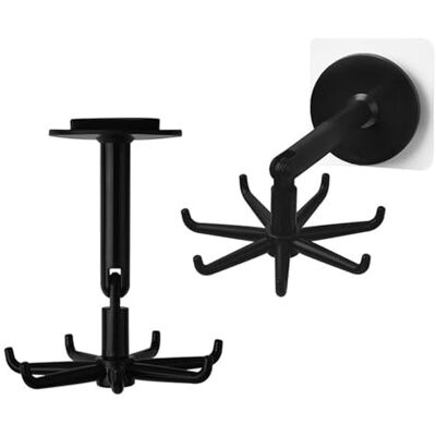 MEYEBP 2 pcs Crochets Rotatifs Crochet Pliant Rotatif à 360 ° Sans Perçage Rangement Organiseur Rack, Crochets Pour Peignoir Et Serviettes De Bain Crochets Polyvalents - Publicité MEYEBP 2 pcs Crochets Rotatifs Crochet Pliant Rotatif à 360 ° Sans Perçage Rangement Organiseur Rack, Crochets Pour Peignoir Et Serviettes De Bain Crochets Polyvalents - Publicité