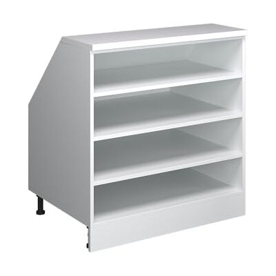 Vicco Meuble sous Pente R-Line, Blanc, 80cm 4 Compartiments, 60 cm de Profondeur, pour Une Combinaison Libre au Sein de systèmes de Cuisine modulaires - Publicité Vicco Meuble sous Pente R-Line, Blanc, 80cm 4 Compartiments, 60 cm de Profondeur, pour Une Combinaison Libre au Sein de systèmes de Cuisine modulaires - Publicité