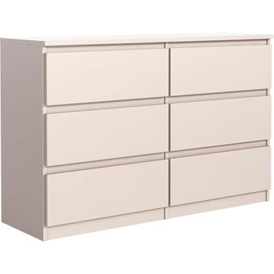 meble masztalerz Commode Chambre avec 6 Tiroirs Meuble de Rangement pour Salon et Entrée Couloir Spacieuse et Design Cachemire 120x39x78,5cm - Publicité meble masztalerz Commode Chambre avec 6 Tiroirs Meuble de Rangement pour Salon et Entrée Couloir Spacieuse et Design Cachemire 120x39x78,5cm - Publicité