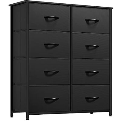 YITAHOME Commode, 8 Tiroirs en Tissu Commode Chambre Meuble de Rangement, Cadre en Métal,pour Chambre à Coucher, Salon,Noir - Publicité YITAHOME Commode, 8 Tiroirs en Tissu Commode Chambre Meuble de Rangement, Cadre en Métal,pour Chambre à Coucher, Salon,Noir - Publicité