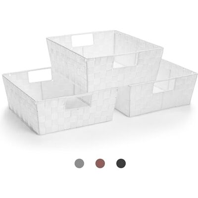 Sorbus Lot de 3 grands paniers de rangement pour organisation, design en maille tissée à la main, organiseurs de placard et de rangement, paniers de rangement pour étagères, organiseurs et rangement - Publicité Sorbus Lot de 3 grands paniers de rangement pour organisation, design en maille tissée à la main, organiseurs de placard et de rangement, paniers de rangement pour étagères, organiseurs et rangement - Publicité