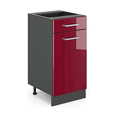 Vicco Meuble Cuisine R-Line, Rouge Brillant, 40cm sans PT, pour Une Combinaison Libre au Sein de systèmes de Cuisine modulaires - Publicité Vicco Meuble Cuisine R-Line, Rouge Brillant, 40cm sans PT, pour Une Combinaison Libre au Sein de systèmes de Cuisine modulaires - Publicité