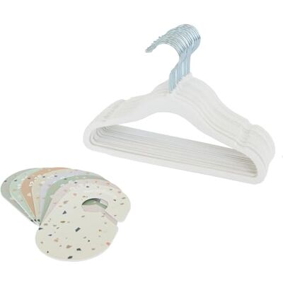3 Sprouts Ensemble de Rangement pour penderie bébé : 15 cintres pour Chambre d'enfant avec séparateurs de 8 Tailles, séparateurs pour vêtements de bébé Cintres Couleur crème et séparateurs Terrazzo - Publicité 3 Sprouts Ensemble de Rangement pour penderie bébé : 15 cintres pour Chambre d'enfant avec séparateurs de 8 Tailles, séparateurs pour vêtements de bébé Cintres Couleur crème et séparateurs Terrazzo - Publicité