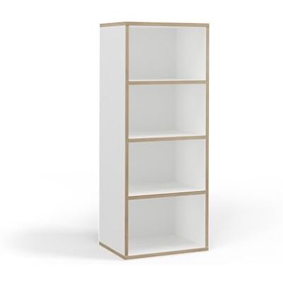Vicco Bibliothèque Tetrix, Blanc, 40x100cm avec 4 Compartiments, Convient pour Le Rangement de Livres et d’Objets de décoration - Publicité Vicco Bibliothèque Tetrix, Blanc, 40x100cm avec 4 Compartiments, Convient pour Le Rangement de Livres et d’Objets de décoration - Publicité