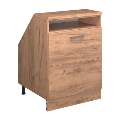 Vicco Meuble sous Pente R-Line, Chêne de Force doré, 60cm 2 tiroirs, 60 cm de Profondeur, pour Une Combinaison Libre au Sein de systèmes de Cuisine modulaires - Publicité Vicco Meuble sous Pente R-Line, Chêne de Force doré, 60cm 2 tiroirs, 60 cm de Profondeur, pour Une Combinaison Libre au Sein de systèmes de Cuisine modulaires - Publicité