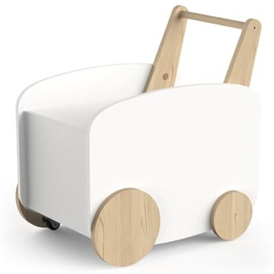 Demeyere Chariot de Rangement a roulettes FIRMIANA Style scandinave Blanc Mat/Chene kronberg 49,8 x 35 x 52,5 cm - Publicité Demeyere Chariot de Rangement a roulettes FIRMIANA Style scandinave Blanc Mat/Chene kronberg 49,8 x 35 x 52,5 cm - Publicité