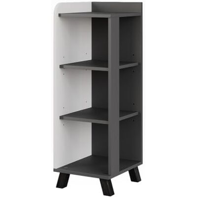 Vicco Armoire Midisch Karen, Anthracite/Blanc, 30x90cm avec 4 étagères, Convient pour Le Rangement des Accessoires de Salle de Bain et des Serviettes - Publicité Vicco Armoire Midisch Karen, Anthracite/Blanc, 30x90cm avec 4 étagères, Convient pour Le Rangement des Accessoires de Salle de Bain et des Serviettes - Publicité