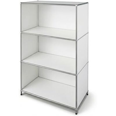 KARAT Étagère Métallique Concept Epure MK-101 – Bibliothèque avec 4 Niveaux, Étagère de Rangement avec Panneaux Latéraux, Design Moderne pour Salon, Bureau ou Chambre (Blanc) - Publicité KARAT Étagère Métallique Concept Epure MK-101 – Bibliothèque avec 4 Niveaux, Étagère de Rangement avec Panneaux Latéraux, Design Moderne pour Salon, Bureau ou Chambre (Blanc) - Publicité