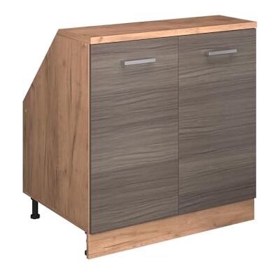 Vicco Meuble sous Pente R-Line, Gris Noble, 80cm 2 Portes, 60 cm de Profondeur, pour Une Combinaison Libre au Sein de systèmes de Cuisine modulaires - Publicité Vicco Meuble sous Pente R-Line, Gris Noble, 80cm 2 Portes, 60 cm de Profondeur, pour Une Combinaison Libre au Sein de systèmes de Cuisine modulaires - Publicité