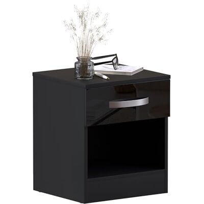 Movian Modèle 5056107105495 - Table de chevet - Finition brillante - Publicité Movian Modèle 5056107105495 - Table de chevet - Finition brillante - Publicité