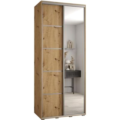 Abiks Möbel - DAVOS - Argent - Profondeur 45 cm - Armoire - Publicité Abiks Möbel - DAVOS - Argent - Profondeur 45 cm - Armoire - Publicité