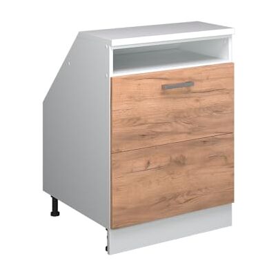 Vicco Meuble de Rangement sous Pente Rion, Chêne de Force doré/Blanc, L60 x P60 cm avec 2 tiroirs, Gain de Place pour Les pièces mansardées - Publicité Vicco Meuble de Rangement sous Pente Rion, Chêne de Force doré/Blanc, L60 x P60 cm avec 2 tiroirs, Gain de Place pour Les pièces mansardées - Publicité