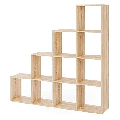 Vicco Étagère, Sonoma, 142.5x140cm, utilisable comme séparateur d’Espace à Structure en Forme d’échelle - Publicité Vicco Étagère, Sonoma, 142.5x140cm, utilisable comme séparateur d’Espace à Structure en Forme d’échelle - Publicité