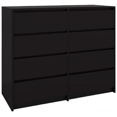 BDW Commode 8 Tiroirs 120 cm Meuble de Rangement Commode Chambre Bébé, Enfant, Adulte, Salon Construction Solide 120x100x43 cm Noir - Publicité BDW Commode 8 Tiroirs 120 cm Meuble de Rangement Commode Chambre Bébé, Enfant, Adulte, Salon Construction Solide 120x100x43 cm Noir - Publicité