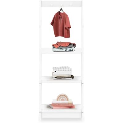 IDIMEX Étagère à vêtement Enfant Sally en Pin Massif, Dressing Enfant avec Tringle à Vêtements, Penderie Enfant Montessori, Blanc - Publicité IDIMEX Étagère à vêtement Enfant Sally en Pin Massif, Dressing Enfant avec Tringle à Vêtements, Penderie Enfant Montessori, Blanc - Publicité