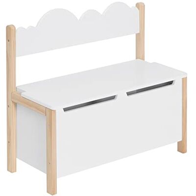 WOLTU Coffre de Rangement 2 en 1 Banc et Coffre à Jouets pour Enfants Banc de Rangement avec Dossier 60x25.5x55 cm - Publicité WOLTU Coffre de Rangement 2 en 1 Banc et Coffre à Jouets pour Enfants Banc de Rangement avec Dossier 60x25.5x55 cm - Publicité