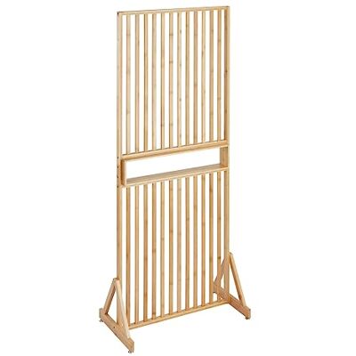 WENKO Séparateur de pièce Kailua, cloison de qualité 100% Bambou avec étagère intégrée, idéal pour Partager des pièces ou comme élément de déco, (l x h x p) : 72 x 178 x 40 cm, Brun - Publicité WENKO Séparateur de pièce Kailua, cloison de qualité 100% Bambou avec étagère intégrée, idéal pour Partager des pièces ou comme élément de déco, (l x h x p) : 72 x 178 x 40 cm, Brun - Publicité