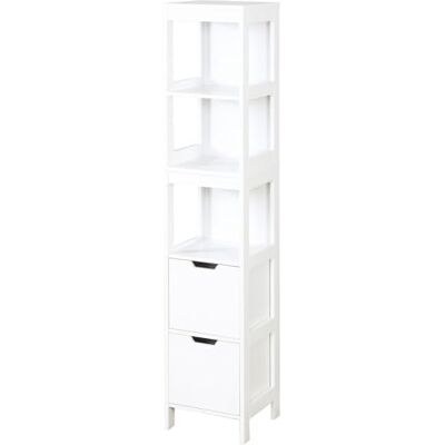 KARAT Armoire pour Salle de Bain Meuble de Toilettes avec étagères réglables Bathroom Cabinet Armoire à Pharmacie Tiroir Amovible (Idaho, 30 cm (P) x 30 cm (L) x 144 cm (H)) - Publicité KARAT Armoire pour Salle de Bain Meuble de Toilettes avec étagères réglables Bathroom Cabinet Armoire à Pharmacie Tiroir Amovible (Idaho, 30 cm (P) x 30 cm (L) x 144 cm (H)) - Publicité