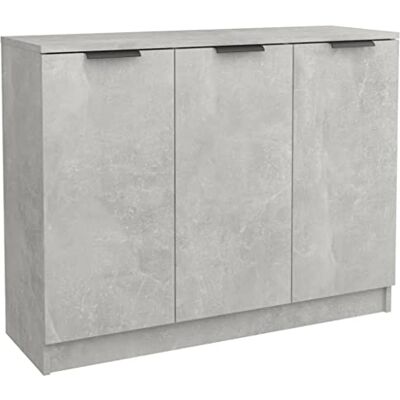 vidaXL Buffet Armoire de Rangement Organisateur de Maison Meuble de Rangement Armoire de Salon Intérieur Gris Béton 90,5x30x70 cm Bois d'Ingénierie - Publicité vidaXL Buffet Armoire de Rangement Organisateur de Maison Meuble de Rangement Armoire de Salon Intérieur Gris Béton 90,5x30x70 cm Bois d'Ingénierie - Publicité