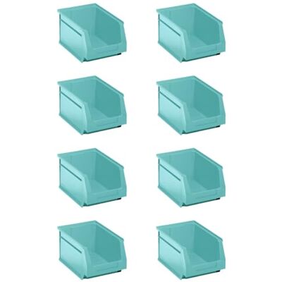 Tayg Lot de 8 tiroirs en plastique empilables nº55 Organiseur de vis, tiroirs, boîte de rangement, bacs en plastique rectangulaires (turquoise, 33,6 x 21,6 x 20 cm) - Publicité Tayg Lot de 8 tiroirs en plastique empilables nº55 Organiseur de vis, tiroirs, boîte de rangement, bacs en plastique rectangulaires (turquoise, 33,6 x 21,6 x 20 cm) - Publicité