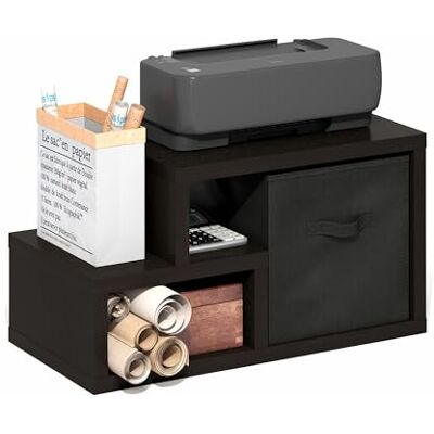 Furinno Viola Étagère, avec bac, bibliothèque, présentoir, pour l'organisation et Rangement, Salon, Bureau, chêne foncé/Noir - Publicité Furinno Viola Étagère, avec bac, bibliothèque, présentoir, pour l'organisation et Rangement, Salon, Bureau, chêne foncé/Noir - Publicité