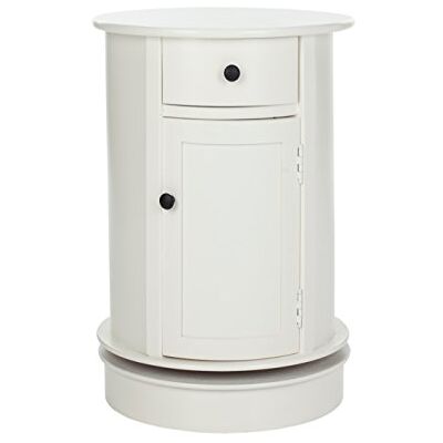 Safavieh EUH5712C Victoria Armoire Ovale Pin Crème en Détresse 44 x 44 x 66,04 cm - Publicité Safavieh EUH5712C Victoria Armoire Ovale Pin Crème en Détresse 44 x 44 x 66,04 cm - Publicité