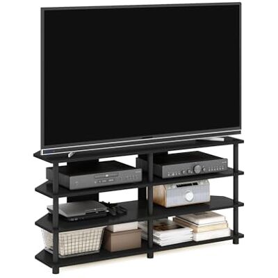 Furinno ECON Meuble TV d'angle À 4 Niveaux, Compatible avec Les Téléviseurs Jusqu'À 55 Pouces, Montage Facile, Idéal pour Le Salon Ou La Chambre, Finition Bois Noir. Publicité Furinno ECON Meuble TV d'angle À 4 Niveaux, Compatible avec Les Téléviseurs Jusqu'À 55 Pouces, Montage Facile, Idéal pour Le Salon Ou La Chambre, Finition Bois Noir. Publicité