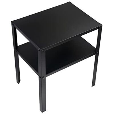 Ikea Table de Chevet Knarrevik en métal Noir avec étagère - Publicité Ikea Table de Chevet Knarrevik en métal Noir avec étagère - Publicité
