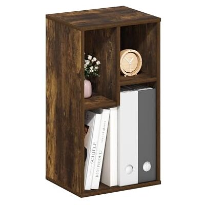 Furinno DALY Étagère, Bibliothèque À 3 Cubes, Étagère De Rangement Cubique avec Compartiments Irréguliers, 24 X 29,7 X 54,1 Cm, pour Salon, Chambre, Bureau, Pin Ambré - Publicité Furinno DALY Étagère, Bibliothèque À 3 Cubes, Étagère De Rangement Cubique avec Compartiments Irréguliers, 24 X 29,7 X 54,1 Cm, pour Salon, Chambre, Bureau, Pin Ambré - Publicité