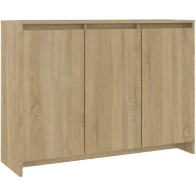 vidaXL Buffet, Armoire avec 3 Portes, Meuble de Rangement, Organisateur de Salle de Séjour Salon Intérieur, Chêne Sonoma Bois d'Ingénierie - Publicité vidaXL Buffet, Armoire avec 3 Portes, Meuble de Rangement, Organisateur de Salle de Séjour Salon Intérieur, Chêne Sonoma Bois d'Ingénierie - Publicité