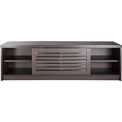 VDD Meuble TV Buffet Moderne Meuble TV Portes coulissantes persiennes 120 cm de Large - Publicité VDD Meuble TV Buffet Moderne Meuble TV Portes coulissantes persiennes 120 cm de Large - Publicité