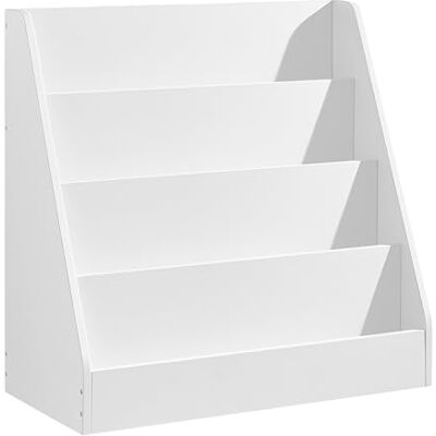 SONGMICS Étagère à Livres pour Enfants, Bibliothèque Montessori à 4 Niveaux, Présentoir Albums Illustrés, pour Chambre d’Enfant, Espace Lecture, 30 x 60 x 60 cm, Blanc Nuage GKR074WZ01 - Publicité SONGMICS Étagère à Livres pour Enfants, Bibliothèque Montessori à 4 Niveaux, Présentoir Albums Illustrés, pour Chambre d’Enfant, Espace Lecture, 30 x 60 x 60 cm, Blanc Nuage GKR074WZ01 - Publicité