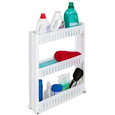 tectake ® Desserte à roulettes 54x12x71 cm, Chariot à roulettes Plastique, Servante 3 Niveaux, Chariot de Rangement : Cuisine, Salle de Bain, Garage, Etagere Rangement Cuisine, Desserte Salle de Bain - Publicité tectake ® Desserte à roulettes 54x12x71 cm, Chariot à roulettes Plastique, Servante 3 Niveaux, Chariot de Rangement : Cuisine, Salle de Bain, Garage, Etagere Rangement Cuisine, Desserte Salle de Bain - Publicité