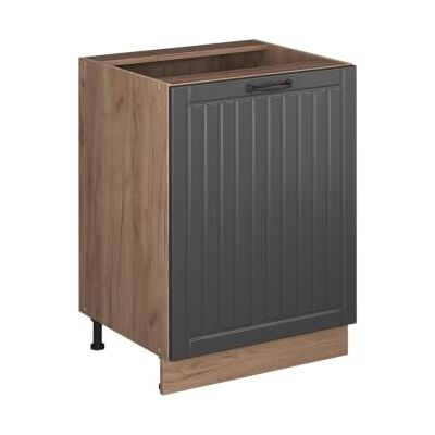 Vicco Meuble Bas de Cuisine Fame-Line, Gris foncé/Chêne de Force doré, 60cm 1 Porte sans Plan de Travail - Publicité Vicco Meuble Bas de Cuisine Fame-Line, Gris foncé/Chêne de Force doré, 60cm 1 Porte sans Plan de Travail - Publicité