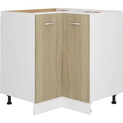 vidaXL Armoire d'angle Basse Lyon Chêne Sonoma 75,5 x 75,5 x 81,5 cm Bois d'ingénierie - Publicité vidaXL Armoire d'angle Basse Lyon Chêne Sonoma 75,5 x 75,5 x 81,5 cm Bois d'ingénierie - Publicité