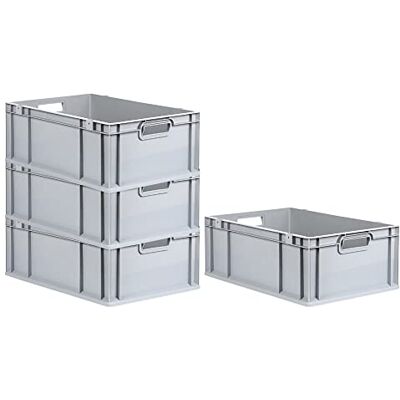 PROREGAL - NextGen Eurobox - 44L - Gris - Boîte de rangement - Publicité PROREGAL - NextGen Eurobox - 44L - Gris - Boîte de rangement - Publicité