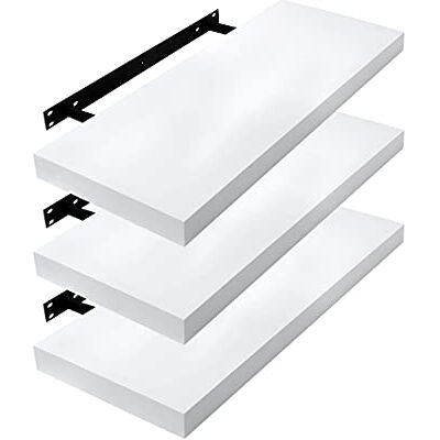 EUGAD Étagères Murales Lot de 3, Blanc 30cm, Tablette Flottantes Décorative, Étagères Flottantes avec Supports Invisibles pour Chambre, Salon, Bureau, Cuisine, MDF - Publicité EUGAD Étagères Murales Lot de 3, Blanc 30cm, Tablette Flottantes Décorative, Étagères Flottantes avec Supports Invisibles pour Chambre, Salon, Bureau, Cuisine, MDF - Publicité