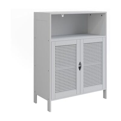 Vicco Meuble Salle de Bain Liora, Blanc, 60x80cm avec 2 Portes, pour Le Rangement des Accessoires de Salle de Bain et des Serviettes - Publicité Vicco Meuble Salle de Bain Liora, Blanc, 60x80cm avec 2 Portes, pour Le Rangement des Accessoires de Salle de Bain et des Serviettes - Publicité
