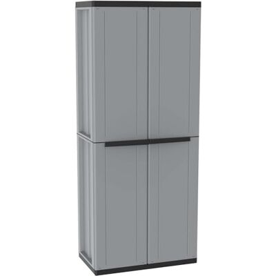 Terry Jline 368 , Armoire à 2 portes Multifonction, Armoire à Balais, 4 Étagères, pour Intérieur et Extérieur Couvert, 68x37,5x163,5 cm - Publicité Terry Jline 368 , Armoire à 2 portes Multifonction, Armoire à Balais, 4 Étagères, pour Intérieur et Extérieur Couvert, 68x37,5x163,5 cm - Publicité