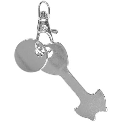 Your Day Mate Débloqueur de caddie universel pour tous les caddies, 1 pièce, en acier inoxydable, porte-clés avec mousqueton et jeton pour caddie, jeton amovible de déblocage de caddie - Publicité Your Day Mate Débloqueur de caddie universel pour tous les caddies, 1 pièce, en acier inoxydable, porte-clés avec mousqueton et jeton pour caddie, jeton amovible de déblocage de caddie - Publicité