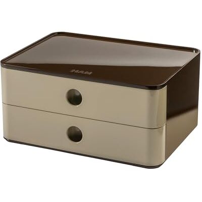 HAN Allison SMART-BOX 1120-43 Boîte à tiroirs avec 2 tiroirs et cloison de séparation, gestion des câbles, empilable, boîte à ustensiles pour bureau, cuisine, pieds en caoutchouc protégeant les - Publicité HAN Allison SMART-BOX 1120-43 Boîte à tiroirs avec 2 tiroirs et cloison de séparation, gestion des câbles, empilable, boîte à ustensiles pour bureau, cuisine, pieds en caoutchouc protégeant les - Publicité