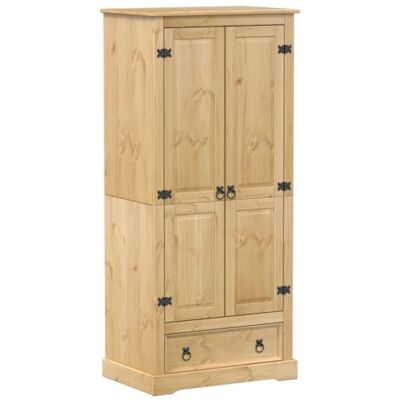vidaXL Garde robe Corona 76x50x170 cm bois de pin massif - Publicité vidaXL Garde robe Corona 76x50x170 cm bois de pin massif - Publicité