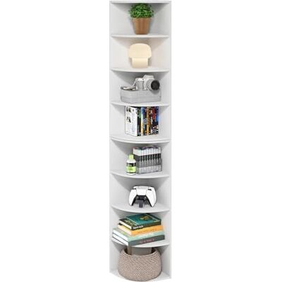 Furinno Turn-N-Tube, Ensemble De 2 Étagères d'angle, Bibliothèque d'angle À 5 Niveaux, Rangement Ouvertes, Rangement, Salon/Bureau, Garage, Grain Brun Foncé - Publicité Furinno Turn-N-Tube, Ensemble De 2 Étagères d'angle, Bibliothèque d'angle À 5 Niveaux, Rangement Ouvertes, Rangement, Salon/Bureau, Garage, Grain Brun Foncé - Publicité