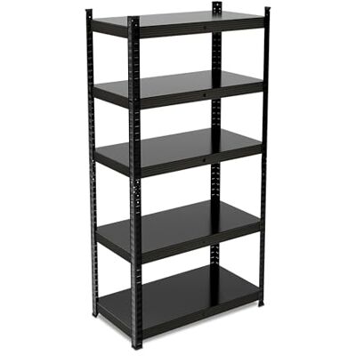 Relaxdays Étagère à Charge Lourde, HxLxP : 150x75x30 cm, Jusqu’à 875 kg, 5 Niveaux, Cave, Garage, Stockage, Acier, Noir - Publicité Relaxdays Étagère à Charge Lourde, HxLxP : 150x75x30 cm, Jusqu’à 875 kg, 5 Niveaux, Cave, Garage, Stockage, Acier, Noir - Publicité