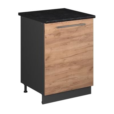 Vicco Meuble Bas de Cuisine Fame-Line, Chêne de Force doré/Anthracite, 60cm 1 Porte avec Plan de Travail - Publicité Vicco Meuble Bas de Cuisine Fame-Line, Chêne de Force doré/Anthracite, 60cm 1 Porte avec Plan de Travail - Publicité