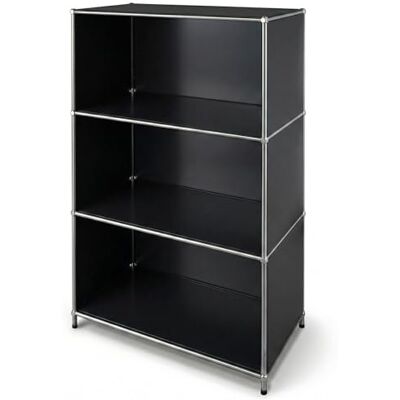 KARAT Étagère Métallique Concept Epure MK-101 – Bibliothèque avec 4 Niveaux, Étagère de Rangement avec Panneaux Latéraux, Design Moderne pour Salon, Bureau ou Chambre (Noir) - Publicité KARAT Étagère Métallique Concept Epure MK-101 – Bibliothèque avec 4 Niveaux, Étagère de Rangement avec Panneaux Latéraux, Design Moderne pour Salon, Bureau ou Chambre (Noir) - Publicité