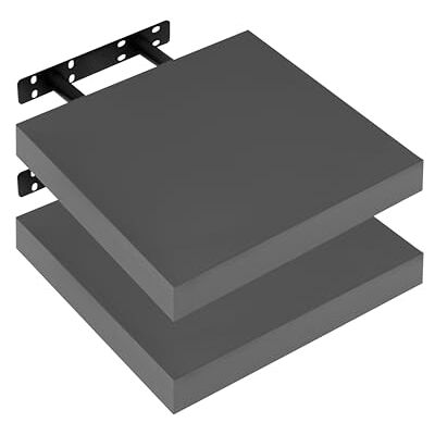 WOLTU Étagère Murale, Étagère Flottante en MDF, Lot de 2, pour Salon, Cuisine, Chambre, Salle de Bain, RG9365dgr-2 - Publicité WOLTU Étagère Murale, Étagère Flottante en MDF, Lot de 2, pour Salon, Cuisine, Chambre, Salle de Bain, RG9365dgr-2 - Publicité