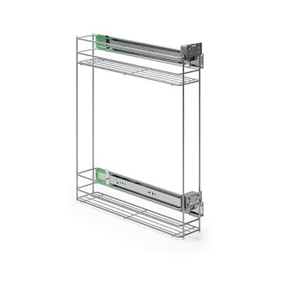 ATM Panier Amovible pour Cuisine, Chariot Coulissant amortissant en Acier Inoxydable, Extraction Totale 15 cm – Cargo avec Fermeture Douce Droite Sortie Totale réglage 3D – Argent Mat - Publicité ATM Panier Amovible pour Cuisine, Chariot Coulissant amortissant en Acier Inoxydable, Extraction Totale 15 cm – Cargo avec Fermeture Douce Droite Sortie Totale réglage 3D – Argent Mat - Publicité