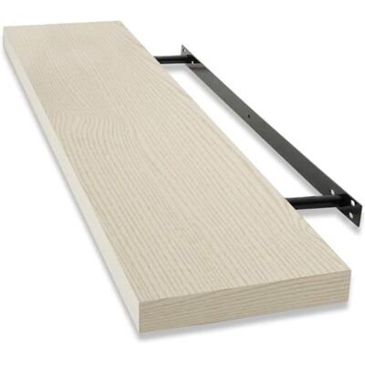 KARAT Étagère Murale Flottante Stockholm Étagère Suspendue avec Fixation Invisible bibliothèque, Étagère CD et DVD matériel de Montage Inclus 4 cm d'épaisseur, 23 x 100 cm, Aspect Bois Beige - Publicité KARAT Étagère Murale Flottante Stockholm Étagère Suspendue avec Fixation Invisible bibliothèque, Étagère CD et DVD matériel de Montage Inclus 4 cm d'épaisseur, 23 x 100 cm, Aspect Bois Beige - Publicité